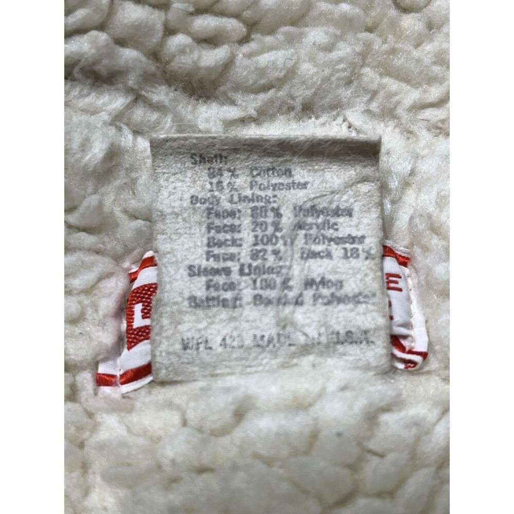 Levi's Vintage Thrashed Big E Sherpa Lined Corduroy Jacket Type 3 Size 42 - Picture 10 of 14